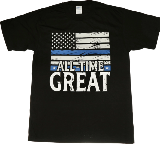 All Time Great Americana Short Sleeve Blue Line T